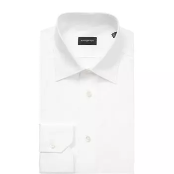 Хлопковая сорочка с воротником кент Ermenegildo Zegna