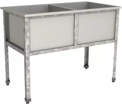 Ванна моечная двухсекционная Restoinox ВМС-2/4-ЭЦ
