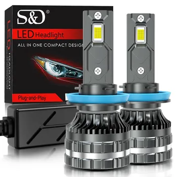 2 шт. H7 H4 светодиодные лампы для фар 6000K H1 H3 H8 H11 Led 9005 HB3 9006 HB4 Автомобильная лампа 9012 Hir2 высокой мощности 200 Вт 160000LM Canbus CSP чипы налобный фонарь H1