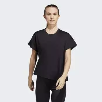 Женская футболка adidas HIIT AEROREADY Quickburn Training Tee (Черная)