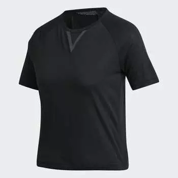 Женская футболка adidas Karlie Kloss Crop Tee (Черная)