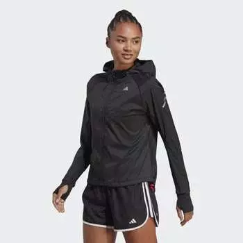 Женская куртка для бега adidas Fast Running Jacket (Черная)