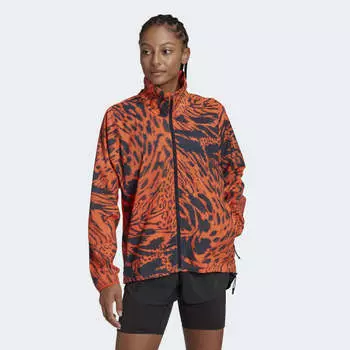 Женская куртка для бега adidas Fast Running Jacket (Оранжевая)