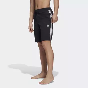 Мужские шорты adidas Adicolor 3-Stripes Board Shorts (Черные)