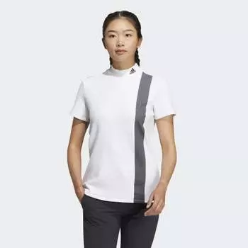 Женская рубашка adidas AEROREADY 3-Bar Mock Neck Shirt (Белая)