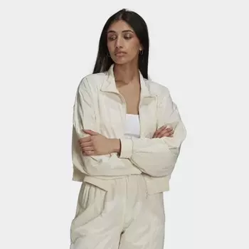 Женская спортивная куртка adidas Adicolor Nylon Track Top (Бежевая)