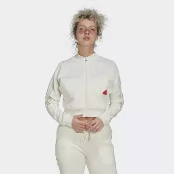 Женская спортивная куртка adidas Cropped Track Top (Белая)