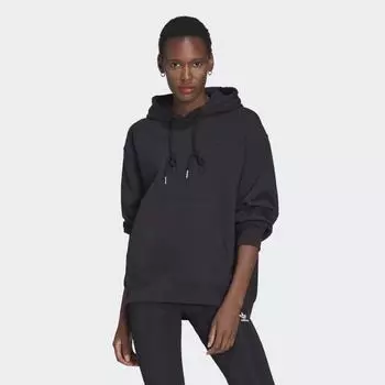Женская толстовка adidas Adicolor Oversize Hoodie (Черная)