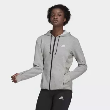 Женская толстовка adidas Designed 2 Move Cotton Touch Hoodie (Серая)