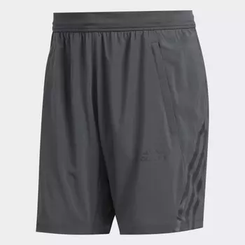 Мужские шорты adidas AEROREADY 3-Stripes 8-Inch Shorts (Серые)