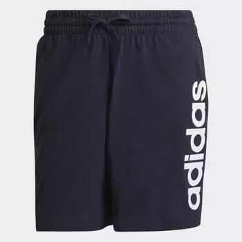Мужские шорты adidas AEROREADY Essentials Linear Logo Shorts (Синие)