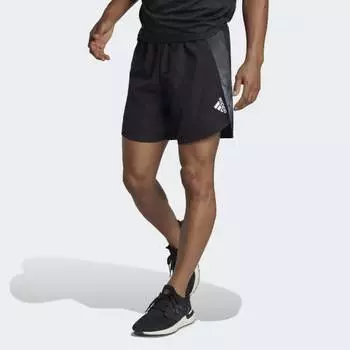 Мужские шорты adidas Designed for Movement AEROREADY HIIT Graphic Training Shorts (Черные)