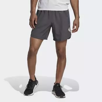 Мужские шорты adidas Designed for Movement AEROREADY HIIT Graphic Training Shorts (Серые)