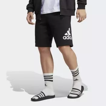 Мужские шорты adidas Essentials Big Logo French Terry Shorts (Черные)