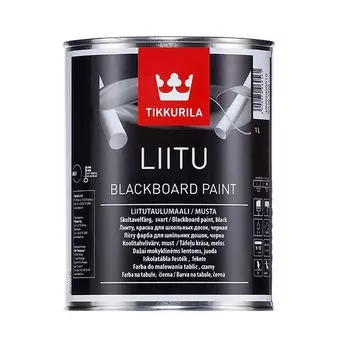 Краска для школьных досок Tikkurila Liitu матовая черная 1 л