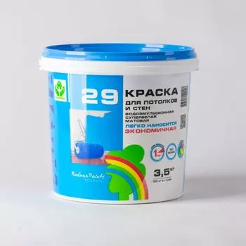 Краска для стен и потолков Радуга-29 Био 3,5 кг