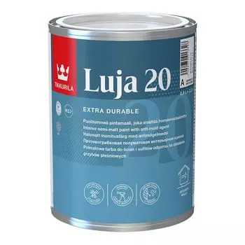 Краска для влажных помещений Tikkurila Luja 20 полуматовая база A 0,9 л