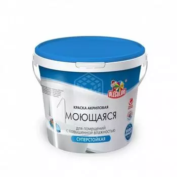 Краска акриловая моющаяся Olecolor база А 3 кг