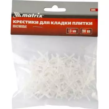 Крестики 1,5мм, для кладки плитки, 200шт Matrix