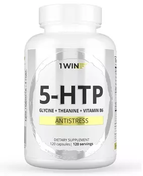 1Win 5-HTP с глицином, l-теанином и витаминами группы B, 120 капсул (1Win, Aminoacid)