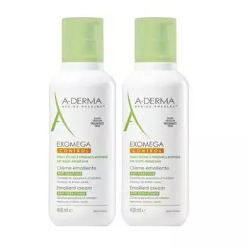 A-Derma Комплект Экзомега Control Смягчающий крем 2х400 мл (A-Derma, Exomega Control)
