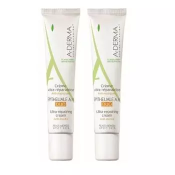 A-Derma Комплект Эпителиаль Duo Восстанавливающий крем, 2х40 мл (A-Derma, Epitheliale)
