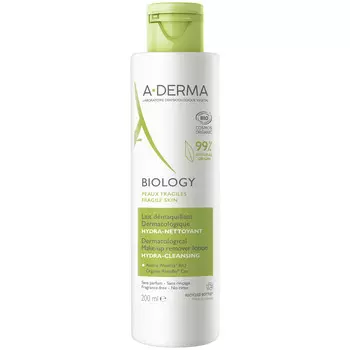 A-Derma Мягкий очищающий дерматологический лосьон для хрупкой кожи, 200 мл (A-Derma, Biology)