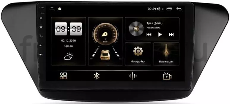 Штатная магнитола Lifan X50 2015-2021 LeTrun 4196-9-590 на Android 10 (6/128, DSP, QLed) С оптическим выходом (+ Камера заднего вида в подарок!)