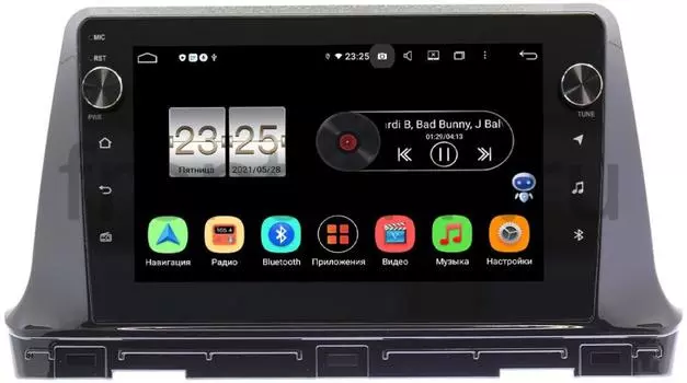 Штатная магнитола Kia Seltos 2020-2021 LeTrun BPX410-1174 на Android 10 (4/32, DSP, IPS, с голосовым ассистентом, с крутилками) (+ Камера заднего вида в подарок!)