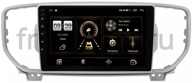 Штатная магнитола Kia Sportage IV 2016-2018 (для авто без камеры) LeTrun 4196-9044 на Android 10 (6/128, DSP, QLed) С оптическим выходом (+ Камера заднего вида в подарок!)