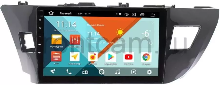 Штатная магнитола Toyota Corolla XI (для авто без камеры) Wide Media KS1005QR-3/32 DSP CarPlay 4G-SIM на Android 10 (+ Камера заднего вида в подарок!)