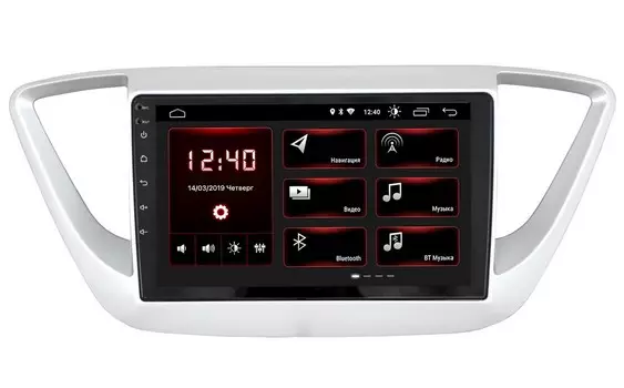 Штатная магнитола InCar XTA-2402 для Hyundai Solaris (Android 8.1) (+ Камера заднего вида в подарок!)