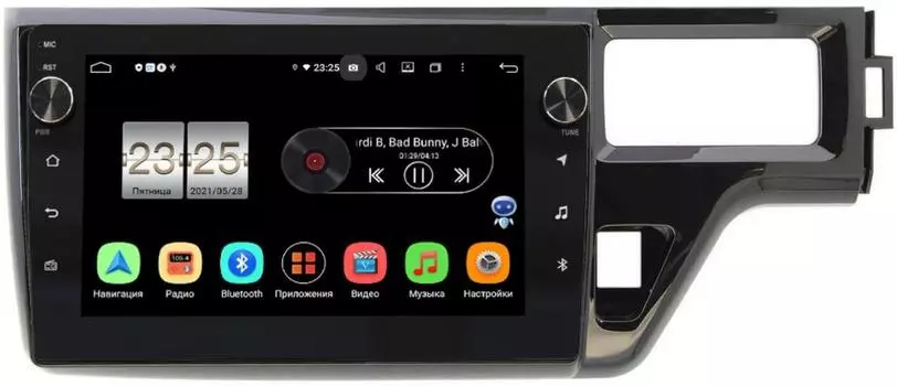 Штатная магнитола LeTrun BPX410-1099 для Honda Stepwgn V 2015-2021 на Android 10 (4/32, DSP, IPS, с голосовым ассистентом, с крутилками) (+ Камера заднего вида в подарок!)