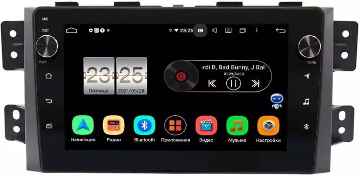 Штатная магнитола Kia Mohave I 2008-2018 LeTrun BPX609-9142 на Android 10 (4/64, DSP, IPS, с голосовым ассистентом, с крутилками) (+ Камера заднего вида в подарок!)