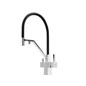 Смеситель для кухни Sancos Loro SC4007CH хром, черный