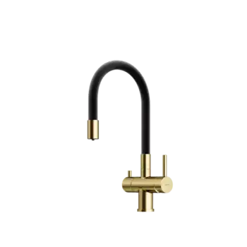 Смеситель для кухни Sancos Lucia SC4004BG золото, черный