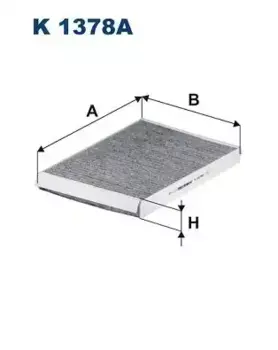 Салонный фильтр FILTRON K 1378A AUDI A4 (8W)/ A5 (F5)/ Q5 II (FY) 1.4-3.0 15>