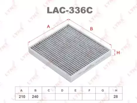 Салонный фильтр LYNXAUTO LAC-336C