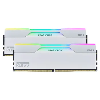 Оперативная память KLEVV Cras V RGB, 64 Гб (2 х 32 Гб), DDR5, 6000 МГц, KD5BGUA80-60A300J, белый