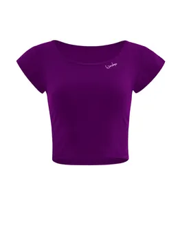 Функциональная рубашка Winshape Functional Light and Soft Cropped Kurzarmshirt AET137LS, цвет dark plum