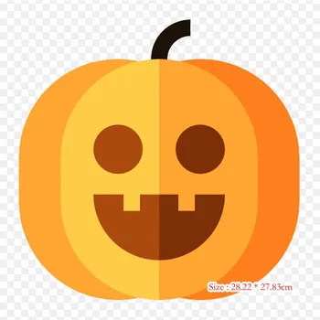 Calabaza Jack O Lantern автомобильный утюг с термопереносной печатью виниловые нашивки наклейки для одежды DIY аппликации моющиеся нашивки