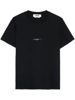 Футболка с логотипом MSGM, черный