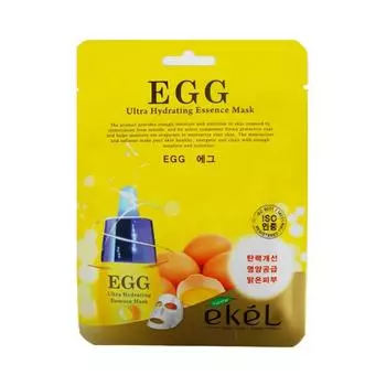 Тканевая маска с экстрактом яичного желтка Ekel