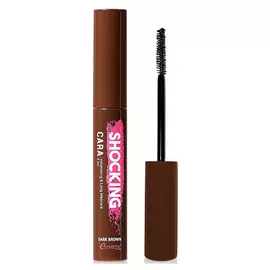 Тушь для ресниц Shocking Cara Volumizing & Long Mascara (12067, 01, Темно-коричневый Dark Brown, 8 мл)