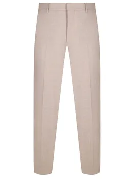 Брюки из шерсти и шелка ETRO