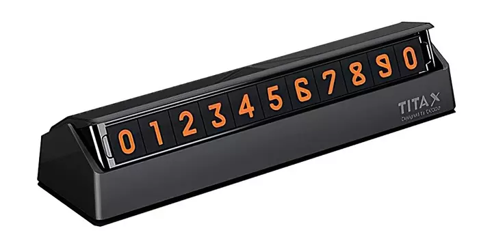 Парковочная карта для номера телефона Xiaomi Bcase TITA X Car Temporary Parking Card Black