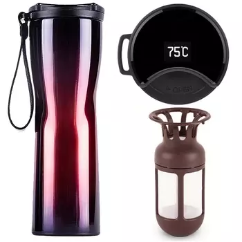 Термокружка Xiaomi Kiss Kiss Fish Moka Smart Cup Oled 430ml Red Blue