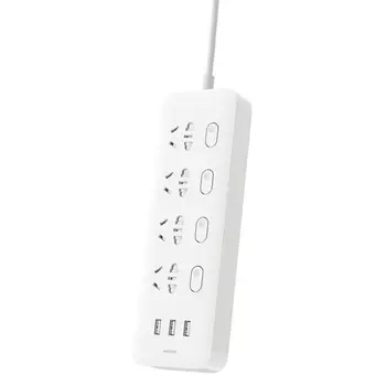 Удлинитель Xiaomi Mi Power Strip (4 розетки + 3 USB порта) - White