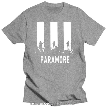Футболка с силуэтом группы PARAMORE AFTER LAUGHTER, модная мужская футболка свободного покроя, летние футболки, повседневная хлопковая футболка S бежевый