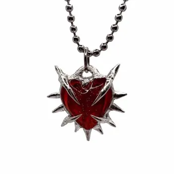 Elegant Love Shape Necklace Thorn Heart Pendant Clavicle Chain Vintage Collarbone Chain Accessory for Women Girls чёрный